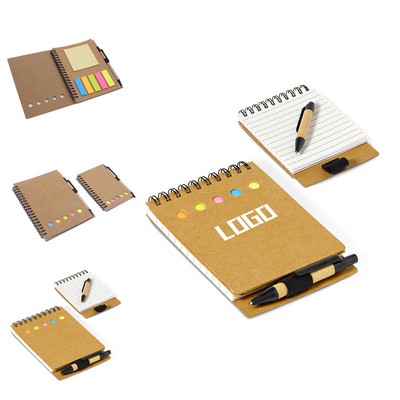 Bamboo-Clad Sticky Notepad