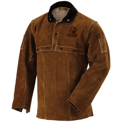 Black Stallion 220CS SIDE SPLIT COWHIDE LEATHER CAPE SLEEVE & 20" BIB (SET)