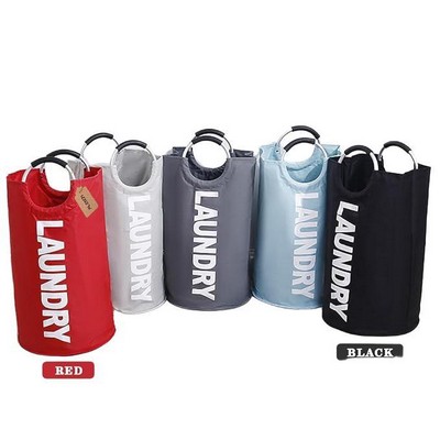 Large Foldable Oxford Cloth Storage Basket W/ Aluminum Handle