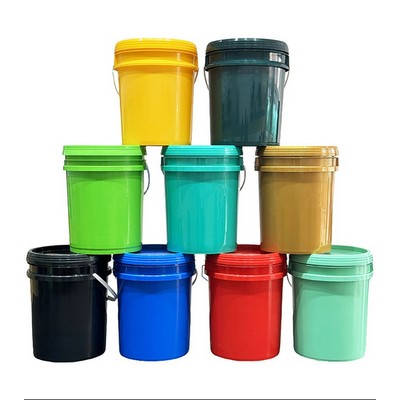 5 Gal Heavy-Duty Plastic Bucket With Lid