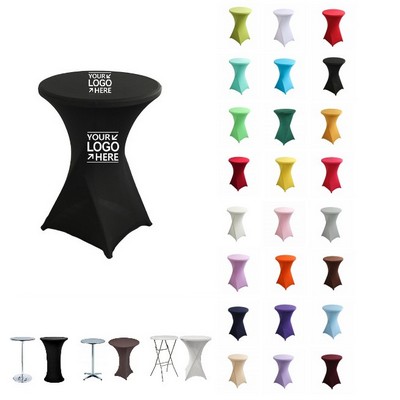 2.5' Spandex Cocktail Table Cover-250GSM Stretch Fabric