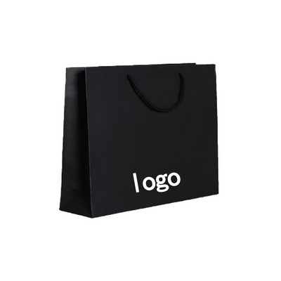 Premium Black Cardboard Shopping Bags