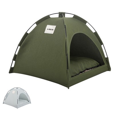 11 Lbs Foldable Breathable Polyester Pet Tent Bed