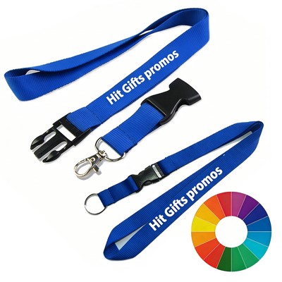 Polyester Detachable Buckle Lanyards