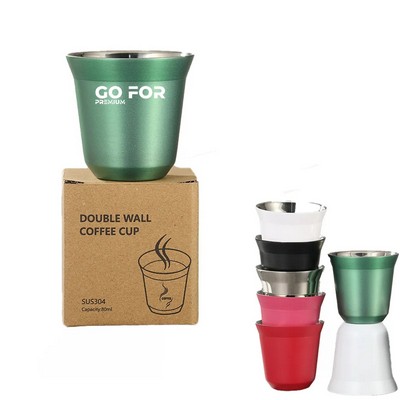 3oz Mini Stainless Steel Coffee Cup