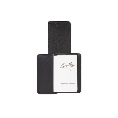 Embossed Leather Telephone/Address Pocket Book