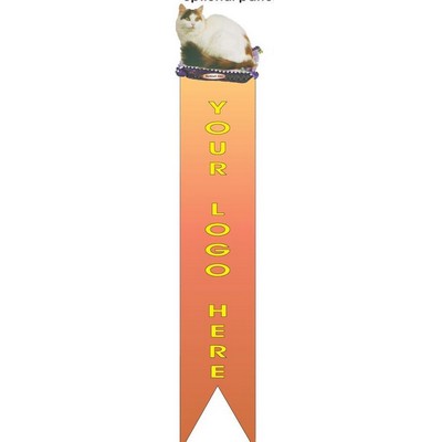Turkish Van Cat Bookmark w/ Black Back