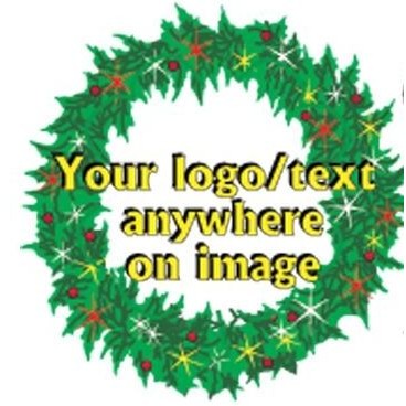 Christmas Wreath Paper Coaster