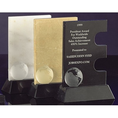 8" White Genuine Marble E-Commerce/Excellence Award