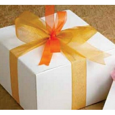 1 1/2" Sheer Sparkle Ribbon w/Silver Sparkle