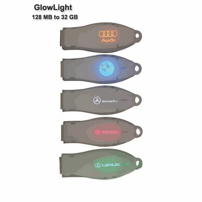 Glow Light Flash Drive - 16 GB Memory