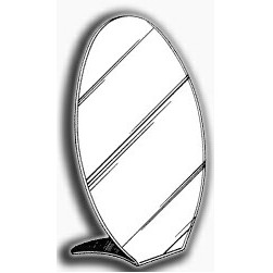 Acrylic Countertop Mirrors (9"x8"x3 3/8")