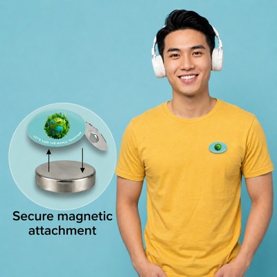 Standard Oval Magnetic Lapel Pin