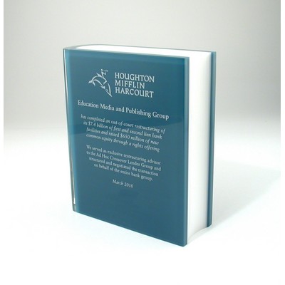 Closed Book Lucite® Embedment Award (5 1/4" x 6" x 2")