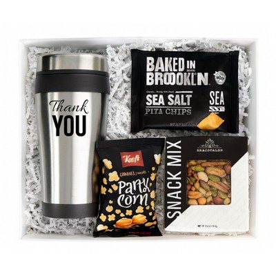 Thank You Tumbler with Snacks Boxed