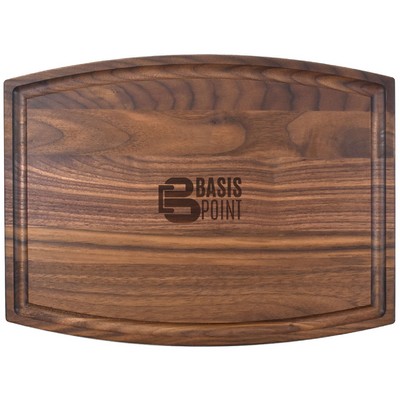9" x 12" x 3/4" Walnut Cutting Board with Juice Groove