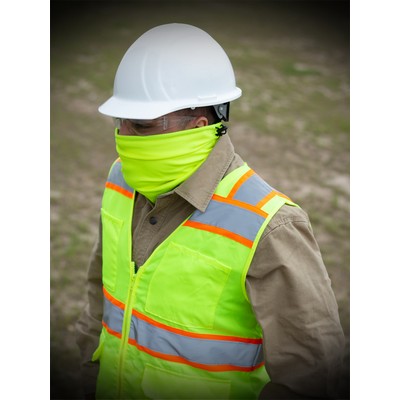 Double Layer Face Mask/Neck Gaiter with Cinch Cord S/M