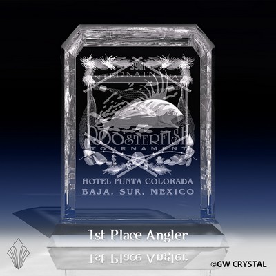 Brilliance Series Crystal Award (5" x 4 3/8" x 1 5/8")