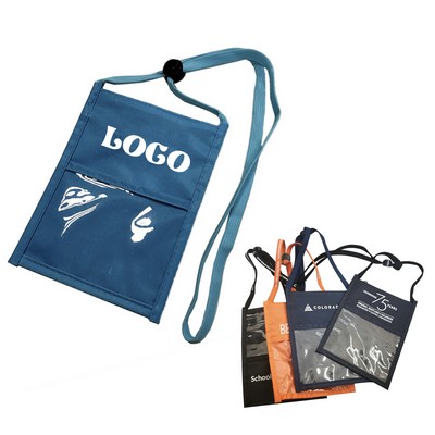 Travel Neck Passport Badge Holder Wallet