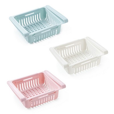 Drawer Pull Slide Design Retractable Storage Box For Refrigirator