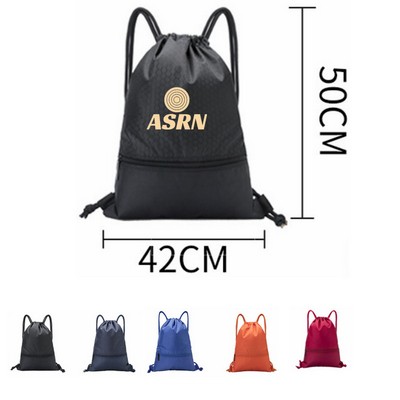 Durable Polyester Cinch Sack Drawstring Backpack