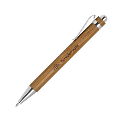 Bamboo-I Chrome Click Action Ballpoint Pen
