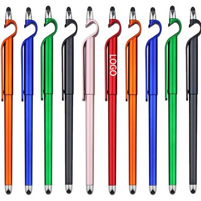 Multifunctional 3" 1 Phone Stand Stylus Ballpoint Pens