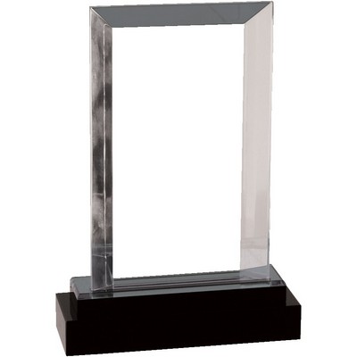 Silver Fusion Rectangle Impress Acrylic Award 8"
