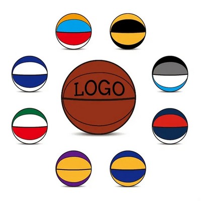 Custom PU Leather Wear-Resistant Professional Street Basketball Size 7