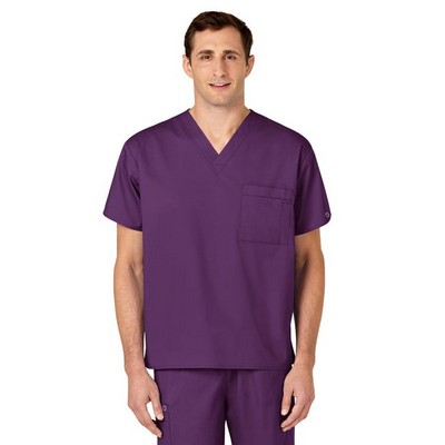 Unisex Double-Pocket V-Neck Top