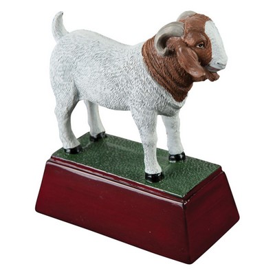 Goat, Full Color Resin Sculpture - 4"
