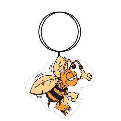 Bee Executive Key Chain w/Mirrored Back (3 Square Inch)