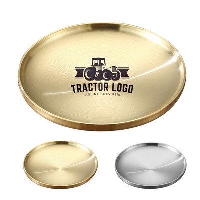 7.5" Double-Layer Stainless Steel Dinner Plate