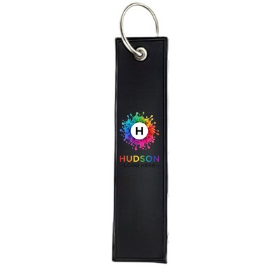 Embroidered Fabric Flight Key Tag