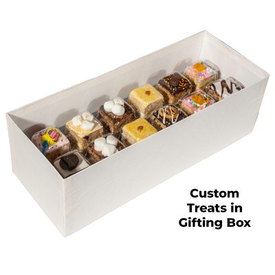 Contains twelve handmade marshmallow crispy rice treats