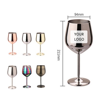 18oz Stainless Steel Wine Goblet