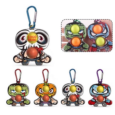 Spooky Halloween Pop Bubble Keyring