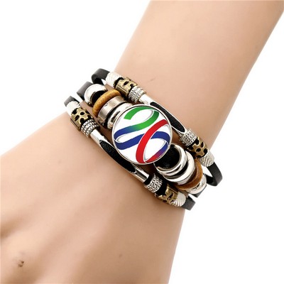 2026 World Cup Punk PU Bracelet (Team Options )
