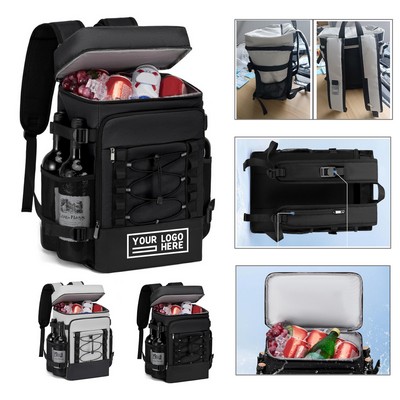Insulated Cooler Backpack With Double Compartment
