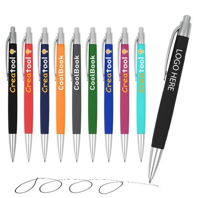 1.0mm Midpoint Comfort Grip Ballpoint Pen With Black/Blue Ink