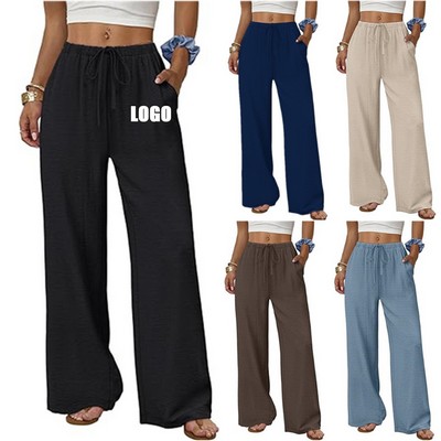 Womens Loose Beach Wide Leg Pants
