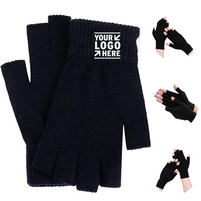 Cozy Knit Fingerless Winter Gloves