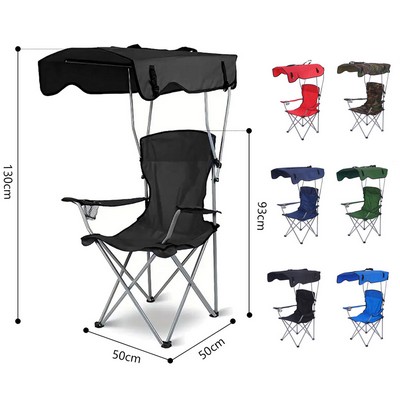Camping Chair with Shade Canopy - By Sea
