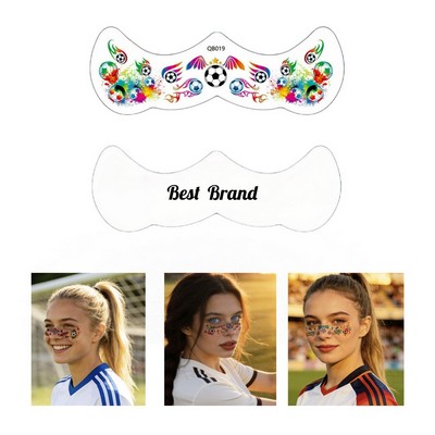 2026 FIFA World Cup Football Face Tattoo Stickers For Fans
