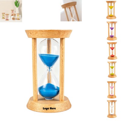 MOQ25 3 Minutes Wooden Sand Hourglass Timer