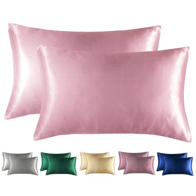 Premium Silk Satin Pillowcase Duo