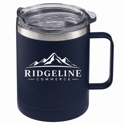 14 Oz. Powder Coated Stainless Steel Camping Mug