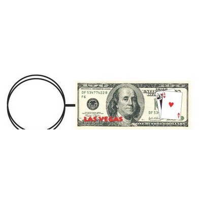 Las Vegas Blackjack $100 Key Chain w/Clear Mirrored Back (8 Square Inch)