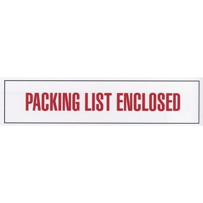 Stock Imprinted Polypro Tape 3" x 55yds (Packing List Enclosed)