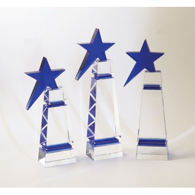 Shooting Star Optic Crystal Award (3¼"x 10")